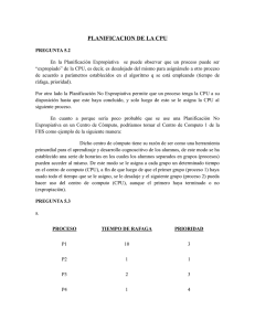 Planificación de la CPU: Ejercicios y Algoritmos
