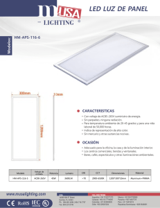 led luz de panel