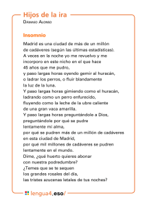 Insomnio de Dámaso Alonso: Poema de Hijos de la ira