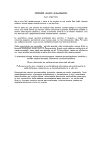 Aprender usando la imaginación