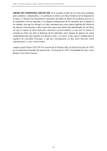 ABUSO DE CONFIANZA, DELITO DE. Si el acusado recibió de su