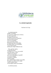 La soledad siguiendo - Biblioteca Virtual Universal