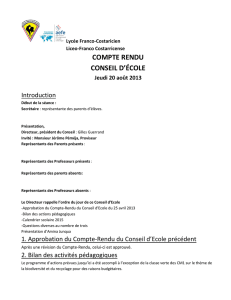 compte rendu conseil d`école