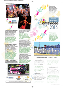 Agenda Cultural 2016 - Intendencia de Montevideo.