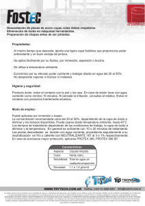Desoxidación de piezas de acero cuyas cotas deben