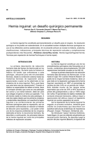 Hernia inguinal: un desafío quirúrgico permanente
