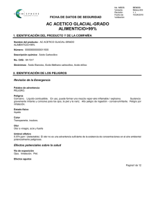 AC ACETICO GLACIAL-GRADO ALIMENTICIO>99%