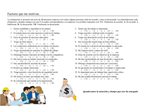 Factores que me motivan.