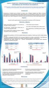 perfil cognitivo y neuropsiquiátrico en pacientes con enfermedad de