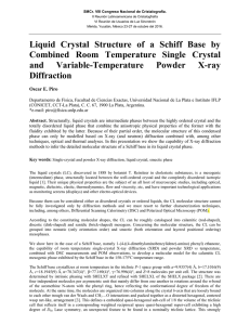 Liquid Crystal Structure of a Schiff Base by Combined Room