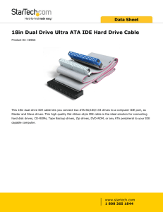 18in Dual Drive Ultra ATA IDE Hard Drive Cable