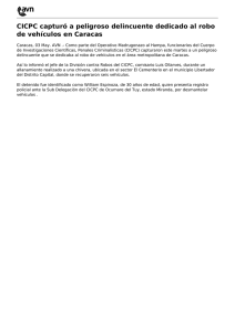 CICPC capturó a peligroso delincuente dedicado al robo de