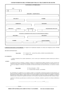 REGA Consentimiento Interesado