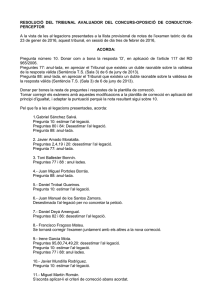 Resolución de Tribunal de 3.02.2016