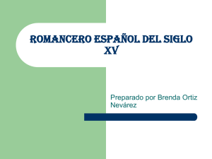 ROMANCERO ESPAñOL DEL SIGLO XV