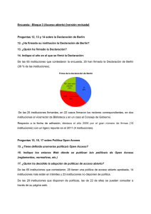 Encuesta - Bloque 3 (Acceso abierto) [versión revisada] Preguntas
