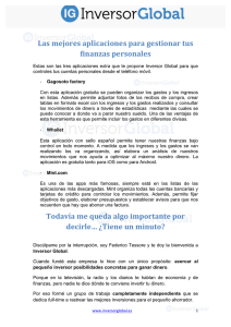 Las mejores aplicaciones para gestionar tus finanzas personales