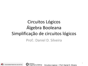 Circuitos Lógicos Álgebra Booleana Simplificação de