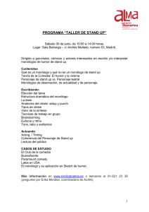 PROGRAMA DEL TALLER Stand Up