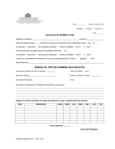 Planilla de Permiso IP VERANO 2016