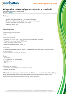 Adaptador universal para conexión a corriente