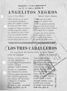 ANGELITOS NEGROS LOS TRES CABALLEROS