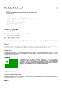 Facultad de Trabajo social > Idiomas_Esperanto
