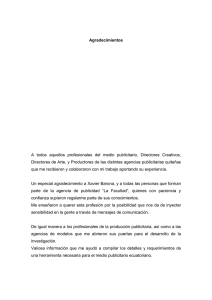 Agradecimientos A todos aquellos profesionales del medio