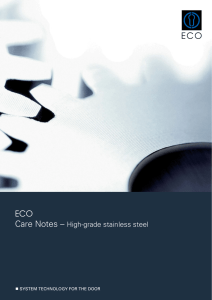 ECO Care Notes High-grade stainless steel