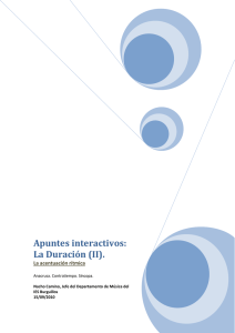 Apuntes interactivos: La Duración (II).