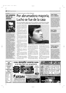Por abrumadora mayoría, Lucho se fue de la casa