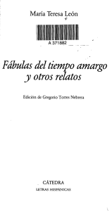 Fábulas del tiempo amargo: Cuentos de María Teresa León