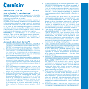 Para qué está indicado Carnisin