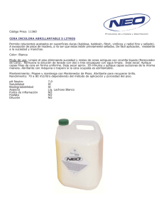 CERA INCOLORA ABRILLANTABLE 5 LITROS Permite