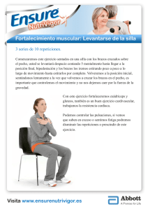 Fortalecimiento muscular: Levantarse de la silla