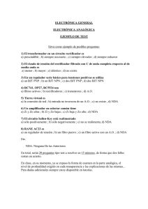 ELECTRÓNICA GENERAL ELECTRÓNICA ANALÓGICA EJEMPLO