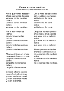 Vamos a contar mentiras