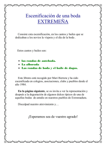 Escenificación de una boda EXTREMEÑA
