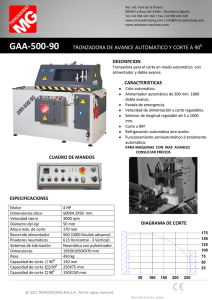 GAA-500-90 TRONZADORA DE AVANCE AUTOMATICO Y CORTE