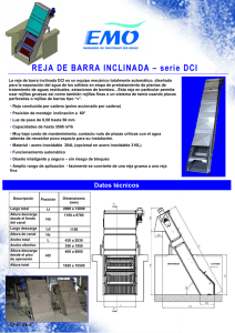 REJA DE BARRA INCLINADA – serie DCI