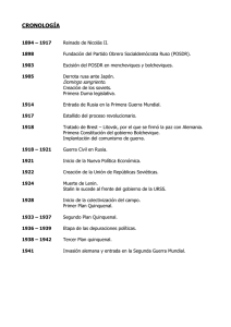Revolución Rusa y la URSS: Cronología y Análisis