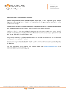 Supplying Medical Professionals Are you interested in working in