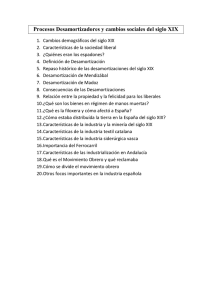 Procesos Desamortizadores y cambios sociales del siglo XIX