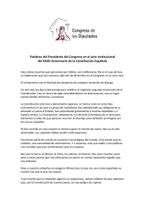 Discurso completo del presidente del Congreso, José Bono