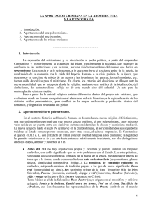 LA APORTACION CRISTIANA EN LA ARQUITECTURA Y LA