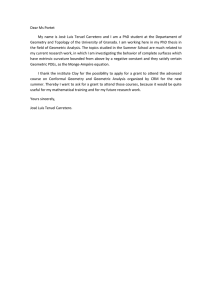 Grant Request: Geometric Analysis PhD Student