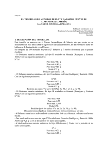 el tesorillo de monedas de plata nazarí de cuevas de almanzora