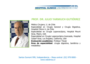 Dr. Julio Yarmuch Gutiérrez - Cirujano Digestivo, Bariátrico y Metabólico