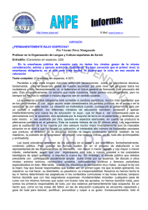 Permanentemente bajo sospecha
