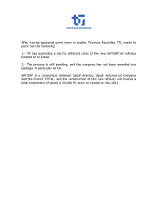 After having appeared some news in media, Técnicas Reunidas, TR